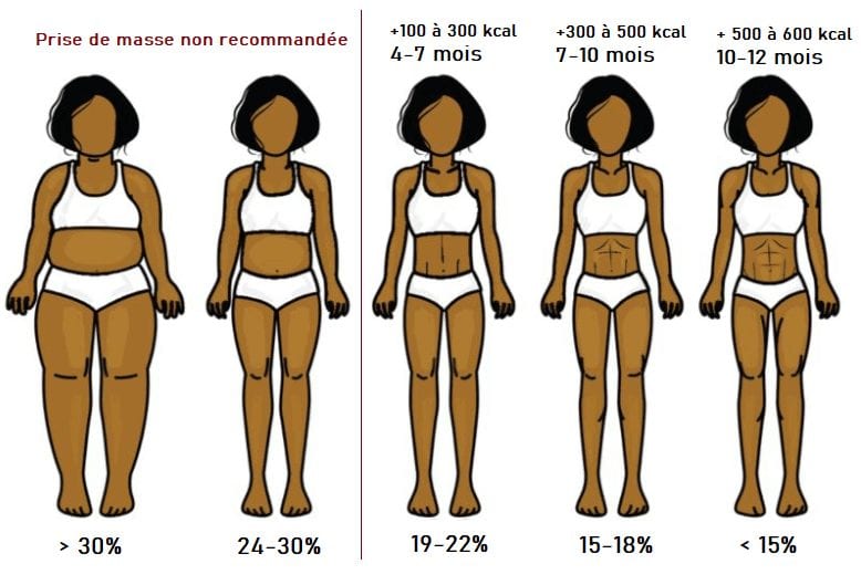 Taux de gras femme