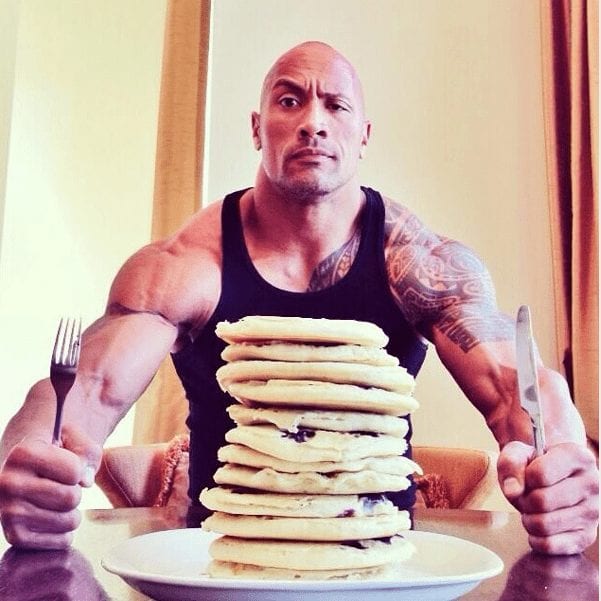The Rock repas calorique